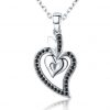 Romantic Leaf Heart Pendant