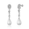 Crystal Pearl Drop Earrings