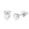 Opal  Stone Elegant Earrings 925 Silver Sterling Silver